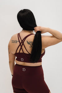 WINE criss cross bra