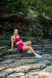 BERRY form halter bra